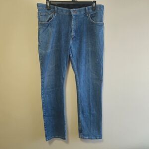 Wrangler Authentic Comfort Flex Jeans Med Wash Regular Fit ZM1CSDI Men 36x29